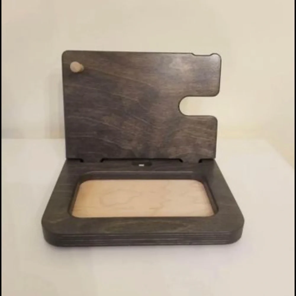 Wooden Phone Docking Station Organizer